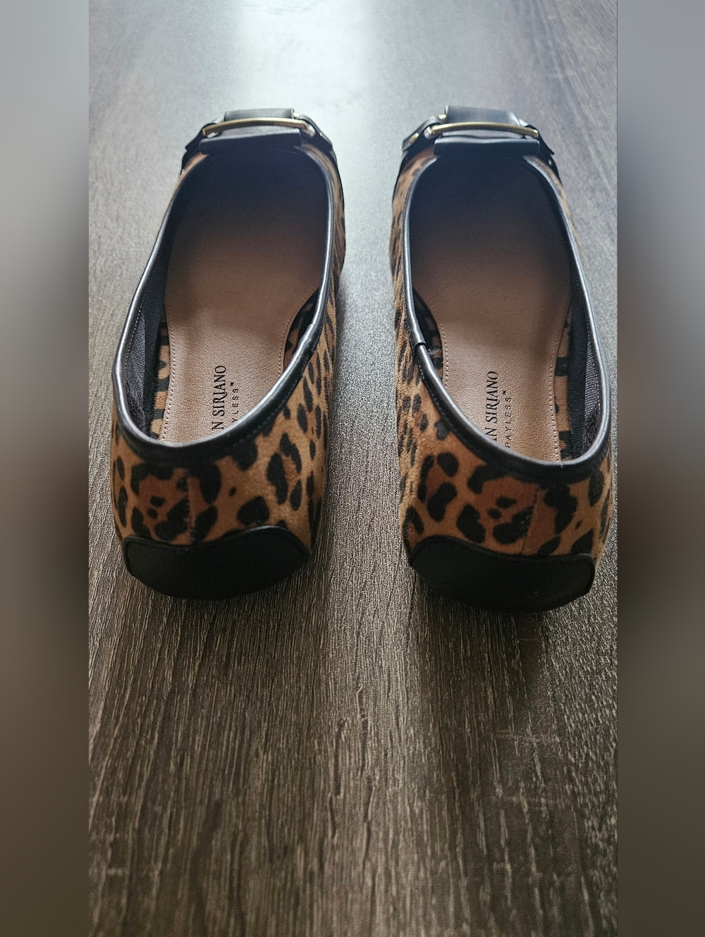 Christian Siriano Leopard-Print Ballet Flats with Black Buckle - Picture 4 of 5